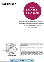 Sharp AR-C260 Manual De Instrucciones