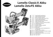 Lamello Zeta P2 Akku Manual De Instrucciones Original