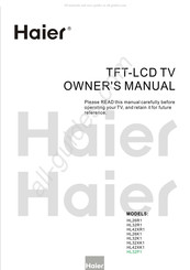 Haier HL26R1 Manual Del Propietário