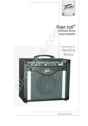 Peavey Rage 258 Manual De Instrucciones