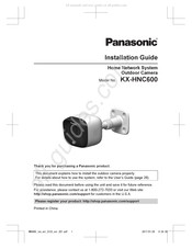 Panasonic KX-HNC600 Guia De Instalacion