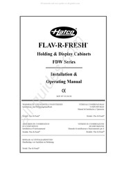 Hatco FLAV-R-FRESH FDW-1x Manual De Instrucciones