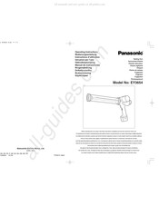 Panasonic EY3654 Manual De Instrucciones