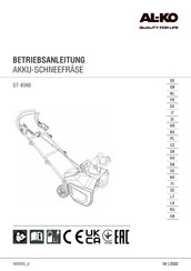 AL-KO ST 4048 Manual De Instrucciones