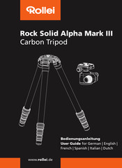 Rollei Rock Solid Alpha Mark III Manual De Instrucciones