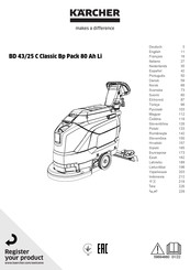 Kärcher BD 43/25 C Classic Bp Pack 80 Ah Li Manual De Instrucciones