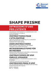 Bonnet Neve SHAPE PRISME Instrucciones De Uso Para El Usuario