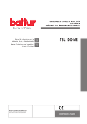 baltur TBL 1200 ME Manual De Instrucciones Para La Instalación, El Uso Y El Mantenimiento