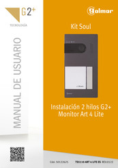 golmar G2+ Monitor Art 4 Lite Manual De Usuario