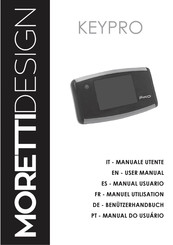 Moretti Design KEYPRO Manual Usuario