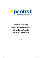 probst PW-III Instrucciones De Uso