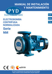 PYD Electrobombas NM Serie Manual De Instalación Y Mantenimiento