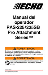 Echo Pro Attachment PAS-225 Manual Del Operador