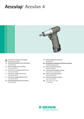 Aesculap Acculan 4 GA334 Instrucciones De Manejo