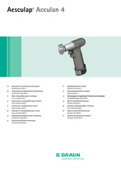 Aesculap Acculan 4 GA331 Instrucciones De Manejo