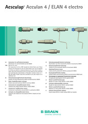 Aesculap Acculan 4 GA844 Instrucciones De Manejo