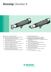 Aesculap Acculan 4 GA337 Instrucciones De Manejo