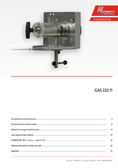 Bühler technologies GAS 222.11 Guía Rápida