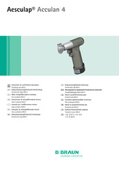 Aesculap Acculan 4 GA331 Instrucciones De Manejo