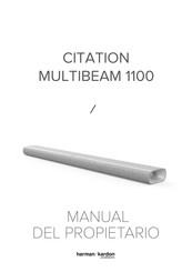 Harman Kardon CITATION MULTIBEAM 1100 Manual Del Propietário