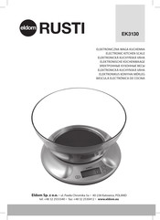 Eldom RUSTI EK3130 Manual De Instrucciones