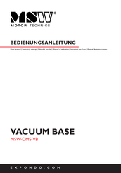 MSW Motor Technics MSW-DMS-VB Manual De Instrucciones