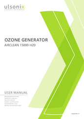ulsonix AIRCLEAN 15000-H20 Manual De Instrucciones