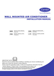 Carrier 42QHE Manual De Instalación