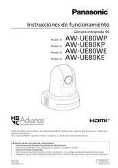 Panasonic AW-UE80WP Instrucciones De Funcionamiento