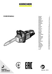 Kärcher CS 400/36 Battery Manual De Instrucciones