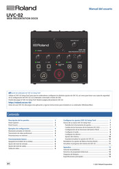 Roland UVC-02 Manual Del Usuario