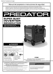 Predator 57080 Manual Del Propietario E Instrucciones De Seguridad