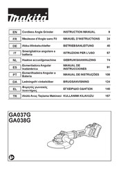 Makita GA037G Manual De Instrucciones