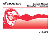 Honda CTX200 Manual Del Propietário
