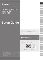 Canon imageRUNNER 1643iF II Guía De Configuración