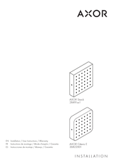 Axor Citterio E 36822001 Instrucciones De Montaje / Manejo / Garantía