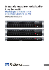 PRESONUS StudioLive 32R Manual Del Usuario