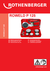 Rothenberger ROWELD P 125 Instrucciones De Uso