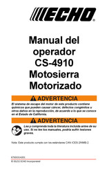 Echo CS-4910 Manual Del Operador