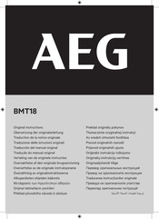 AEG BMT18 Traducción Del Manual Original