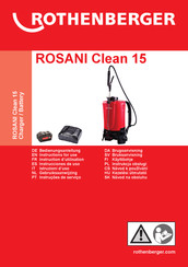 Rothenberger ROSANI Clean 15 Instrucciones De Uso