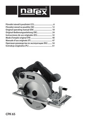 Narex CPK 65 Instrucciones De Uso