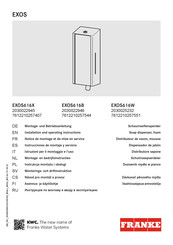 Franke EXOS616B Instrucciones De Montaje Y Servicio