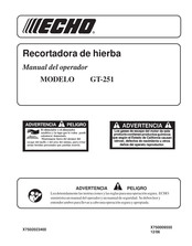 Echo GT-251 Manual Del Operador