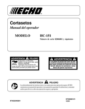 Echo HC-151 Manual Del Operador