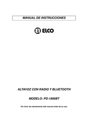 elco PD-1806BT Manual De Instrucciones