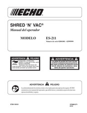 Echo SHRED 'N' VAC ES-211 Manual Del Operador