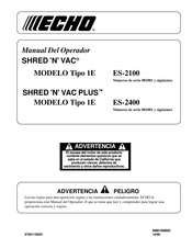 Echo SHRED 'N' VAC PLUS ES-2400 Manual Del Operador