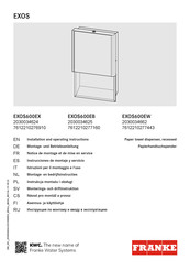 Franke EXOS Serie Instrucciones De Montaje Y Servicio