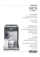 DeLonghi Eletta Cappuccino EVO ECAM46.86X Manual De Instrucciones